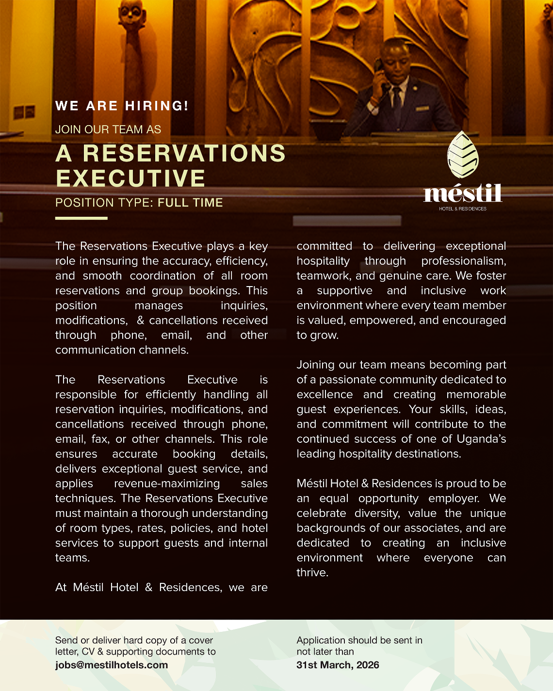 Reservations Executive